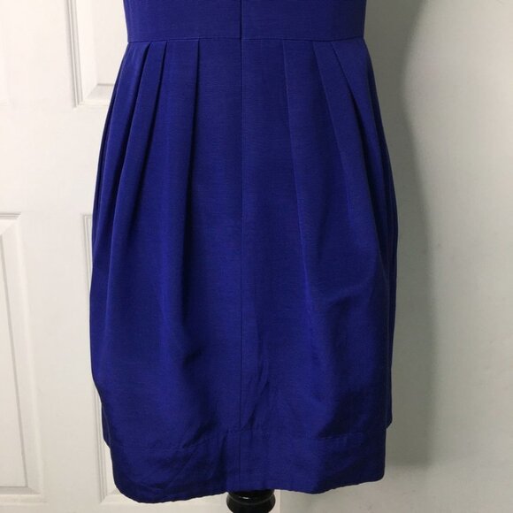 Shoshanna Royal Blue Open Flare Dress Size 4 - Picture 11 of 15